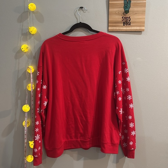 light up mickey mouse christmas crewneck sweater - Picture 5 of 5